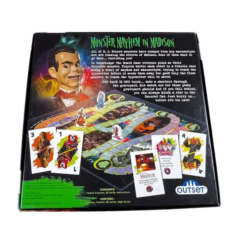 Goosebumps The Board Game by Outset Media 2015 Complete Excellent! Made Canada